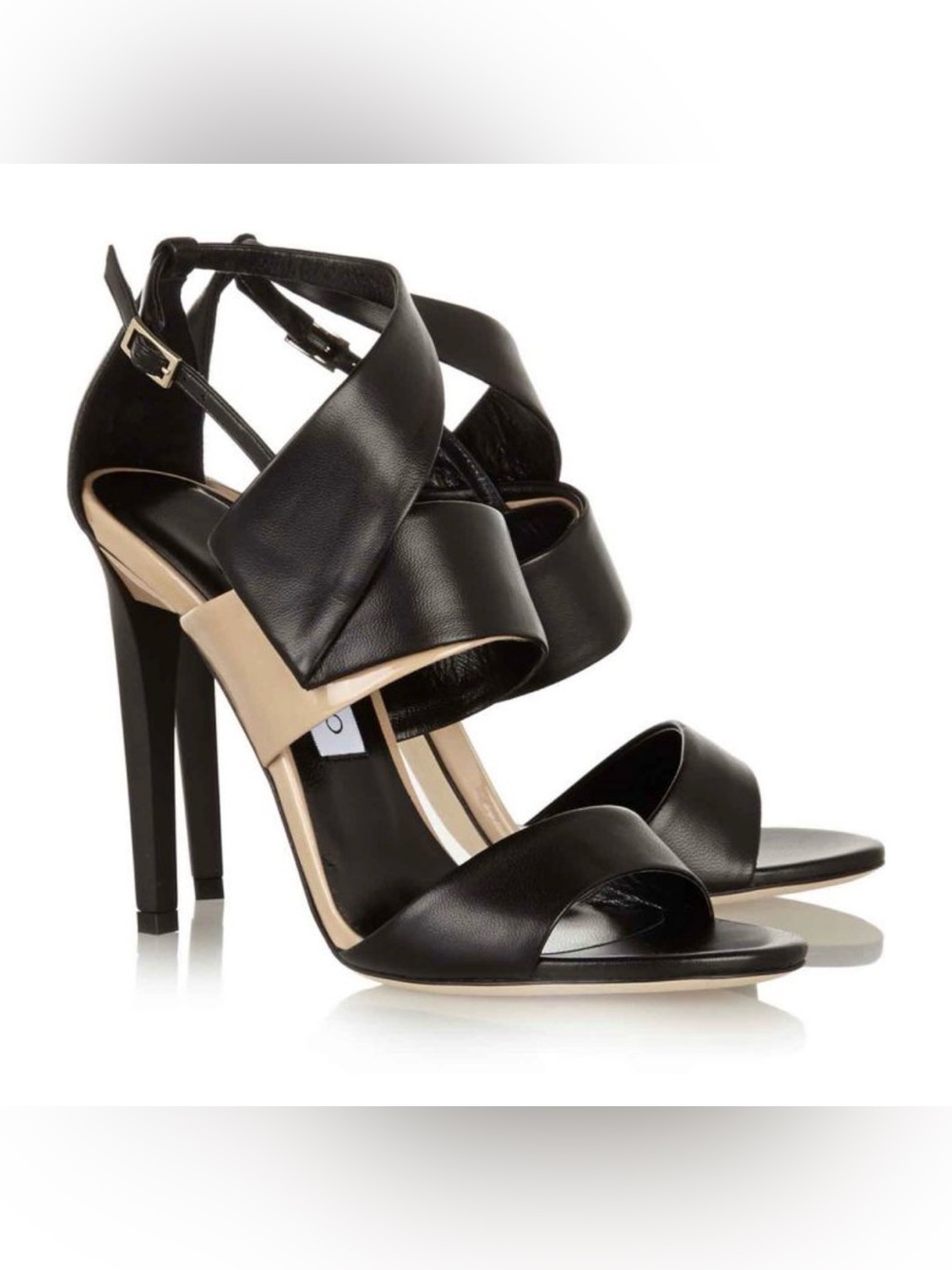 JIMMY CHOO Trapeze Leather Sandals